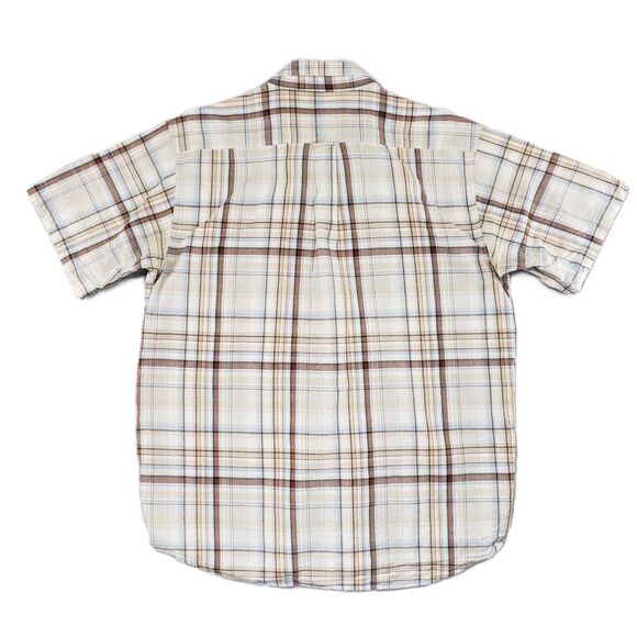 Disney Disneyland Resort Paris Mens XL Brown Plaid Embroidered‎ Mickey Outdoors - Picture 2 of 6